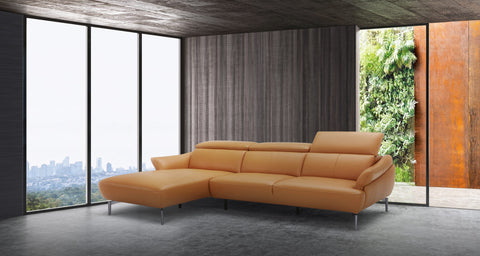 Edward Leatherette  Sectional Sofa