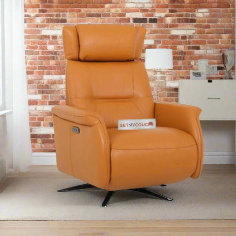 Shinara Leather Battery Operated Recliner Chair