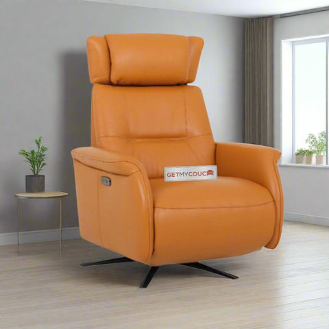 Shinara Leather Battery Operated Recliner Chair