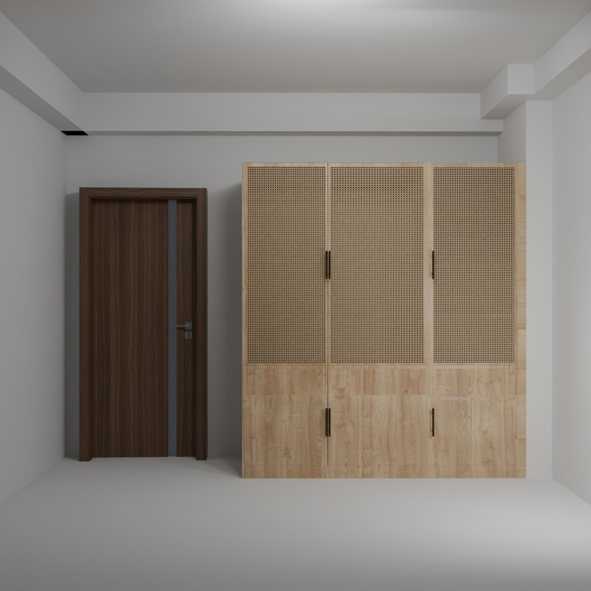 Reza Modular Wardrobe in HDHMR Board - Customizable