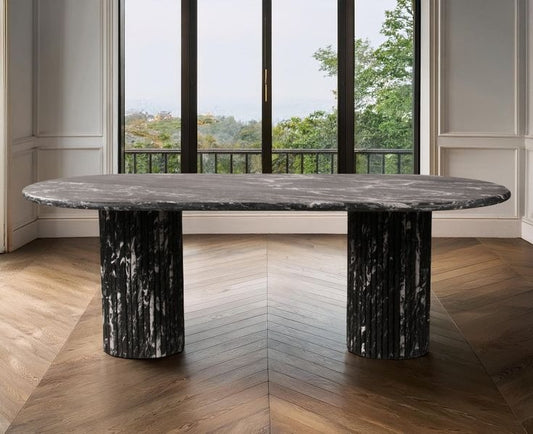 Jacob Natural Marble Top Dining Table